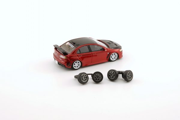 Diorama rally Mitsubishi Lancer Evo X rhd Advan BM Creations 1/64