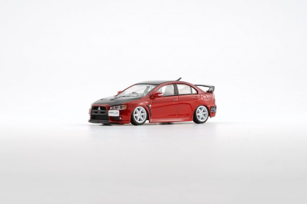 Diorama rally Mitsubishi Lancer Evo X rhd Advan BM Creations 1/64